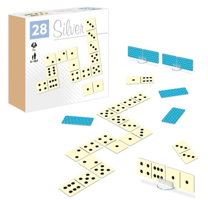 Duże domino dla seniora z podstawkami